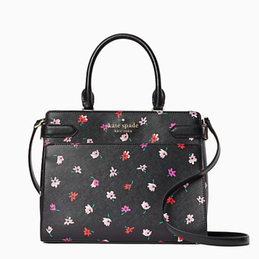 Kate Spade staci ditsy buds medium satchel